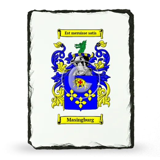 Masingburg Coat of Arms Slate