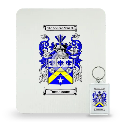 Dumassonn Mouse Pad and Keychain Combo Package