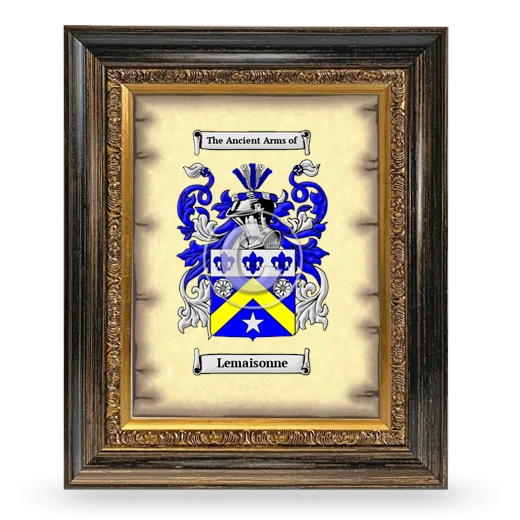 Lemaisonne Coat of Arms Framed - Heirloom