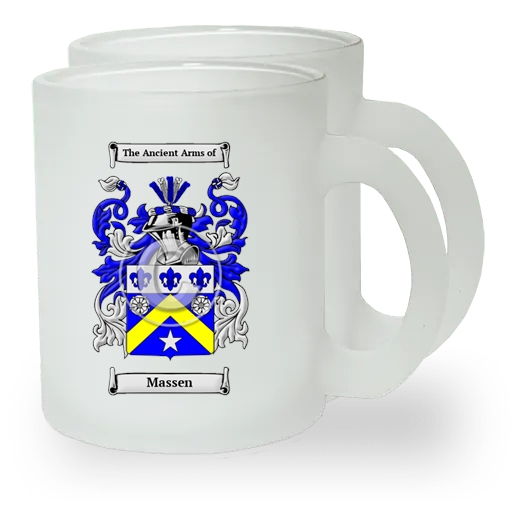 Massen Pair of Frosted Glass Mugs
