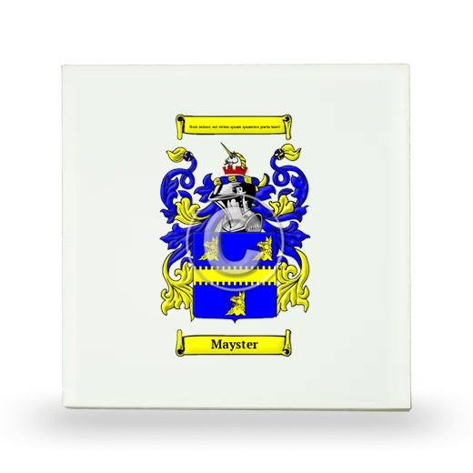 Mayster Small Ceramic Tile with Coat of Arms