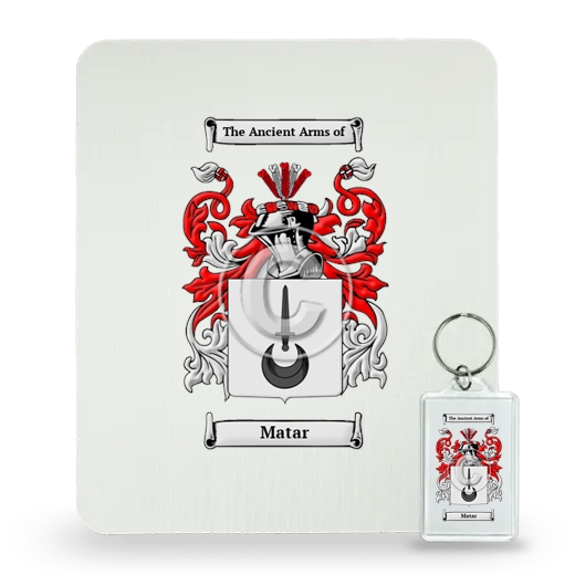 Matar Mouse Pad and Keychain Combo Package