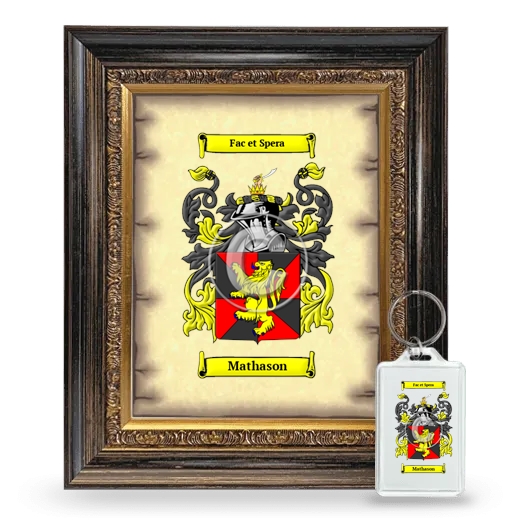 Mathason Framed Coat of Arms and Keychain - Heirloom