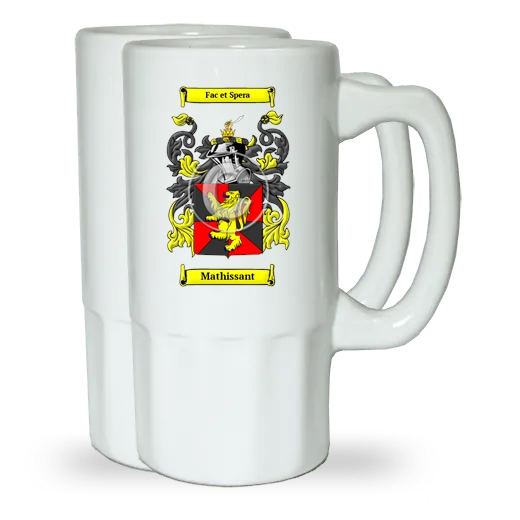 Mathissant Pair of Beer Steins