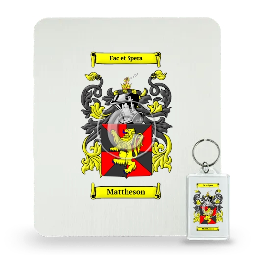 Mattheson Mouse Pad and Keychain Combo Package