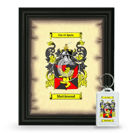Mattiesend Framed Coat of Arms and Keychain - Black
