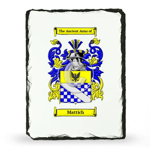Mattich Coat of Arms Slate