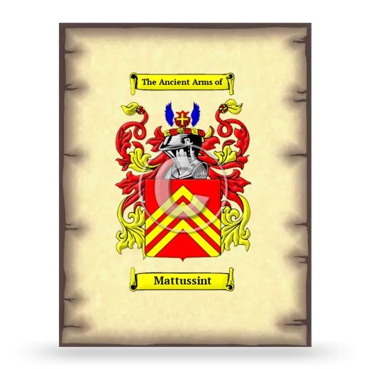 Mattussint Coat of Arms Print