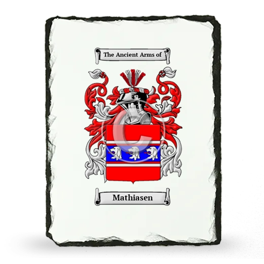 Mathiasen Coat of Arms Slate