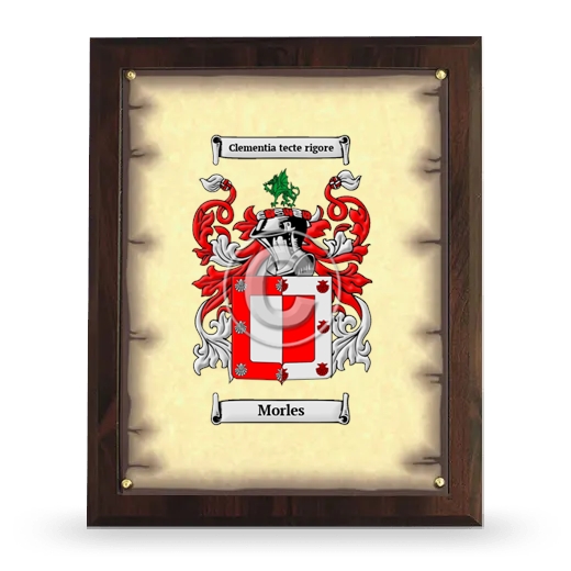 Morles Coat of Arms Plaque