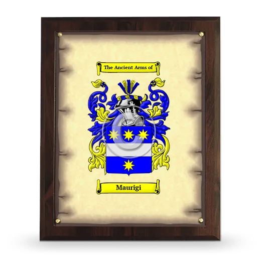 Maurigi Coat of Arms Plaque