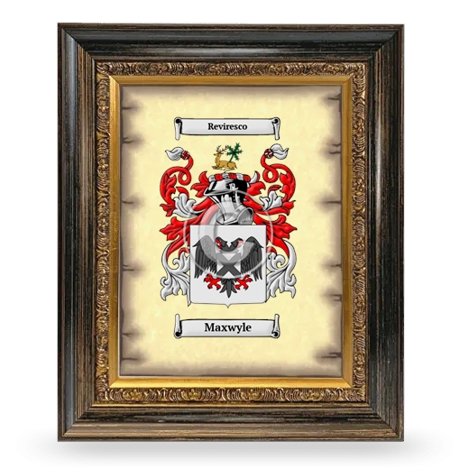 Maxwyle Coat of Arms Framed - Heirloom
