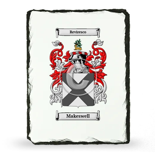 Makeswell Coat of Arms Slate