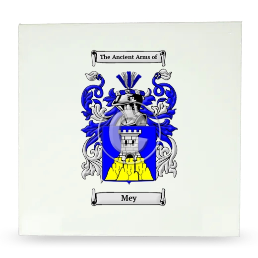 Mey Large Ceramic Tile with Coat of Arms