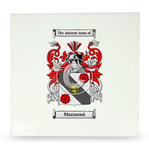 Mazzanni Large Ceramic Tile with Coat of Arms