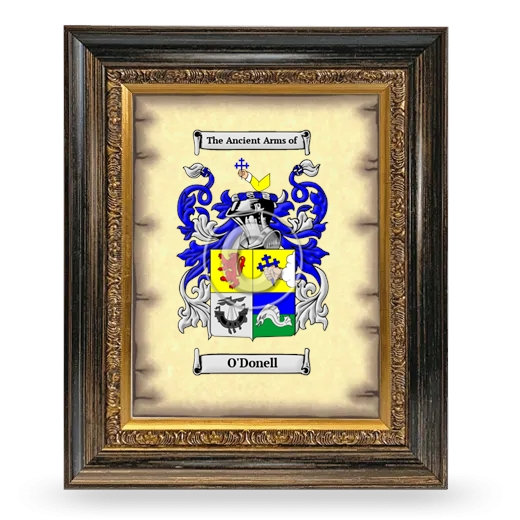 O'Donell Coat of Arms Framed - Heirloom