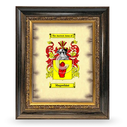 Mageehint Coat of Arms Framed - Heirloom