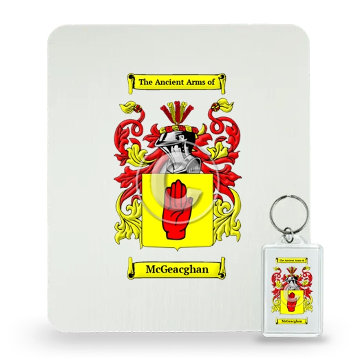 McGeacghan Mouse Pad and Keychain Combo Package