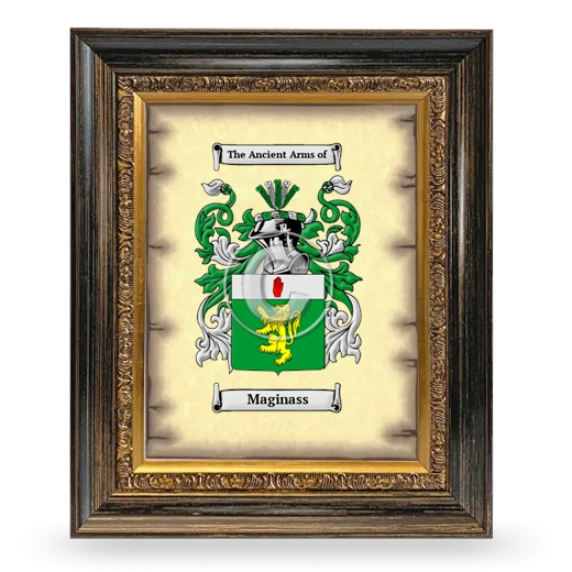 Maginass Coat of Arms Framed - Heirloom