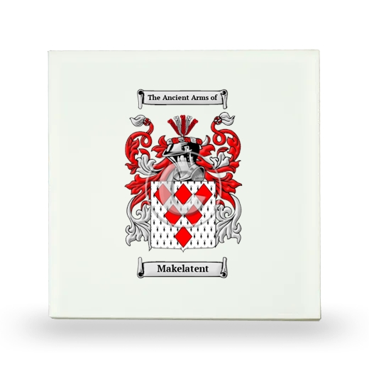 Makelatent Small Ceramic Tile with Coat of Arms