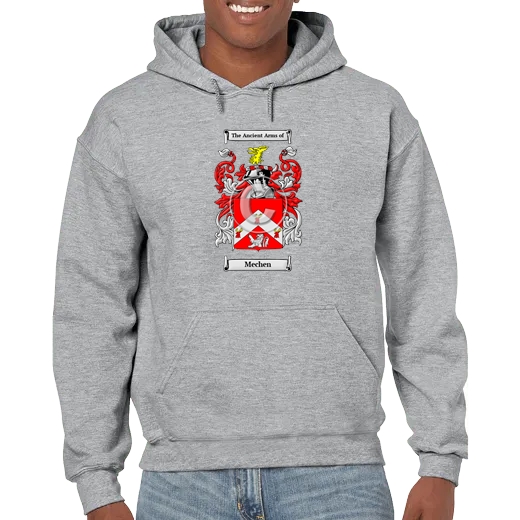 Mechen Grey Unisex Coat of Arms Hooded Sweatshirt