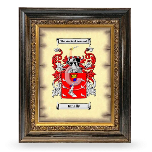 Innally Coat of Arms Framed - Heirloom