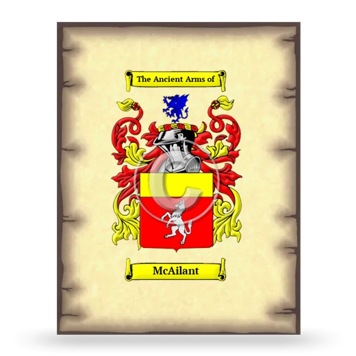 McAilant Coat of Arms Print