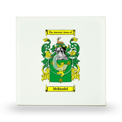 McRandal Small Ceramic Tile with Coat of Arms