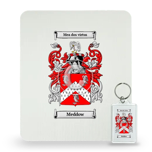 Meddow Mouse Pad and Keychain Combo Package