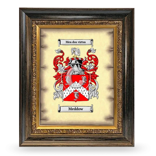 Meddow Coat of Arms Framed - Heirloom