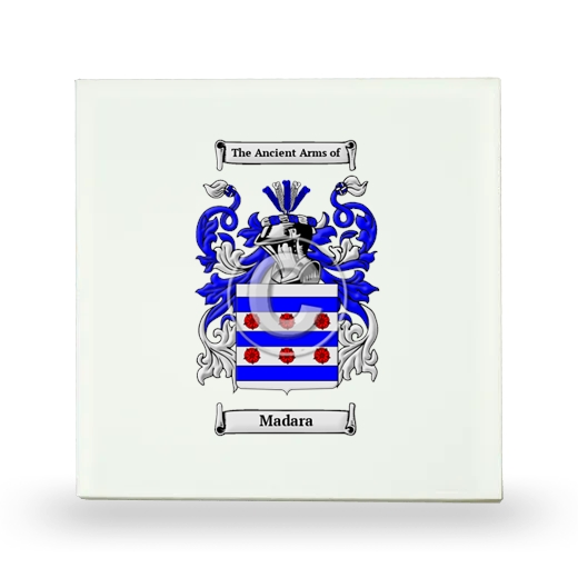 Madara Small Ceramic Tile with Coat of Arms