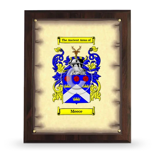 Meece Coat of Arms Plaque