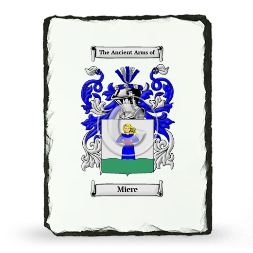 Miere Coat of Arms Slate