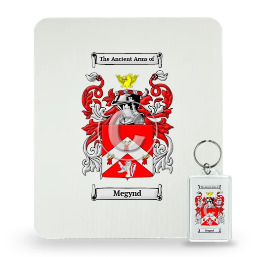 Megynd Mouse Pad and Keychain Combo Package