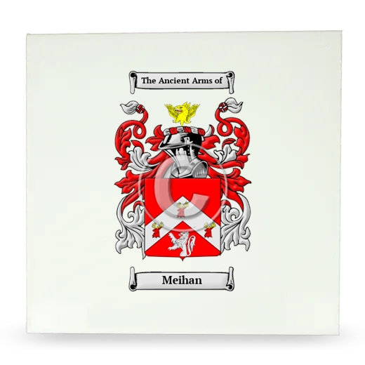 Meihan Large Ceramic Tile with Coat of Arms