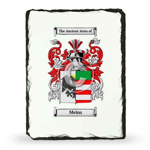 Meins Coat of Arms Slate