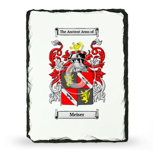 Meiser Coat of Arms Slate