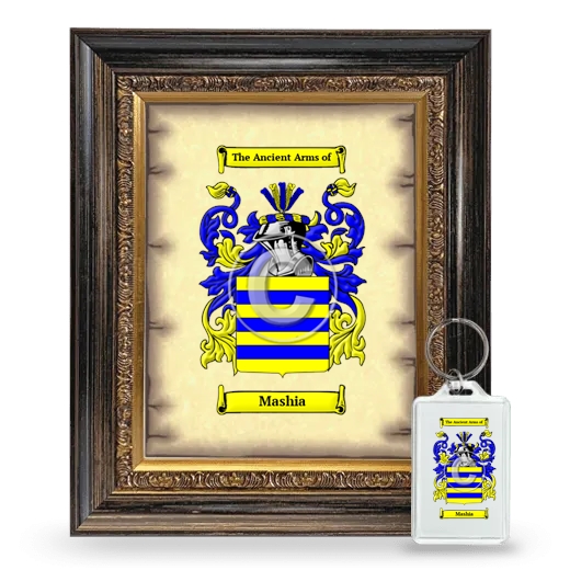 Mashia Framed Coat of Arms and Keychain - Heirloom