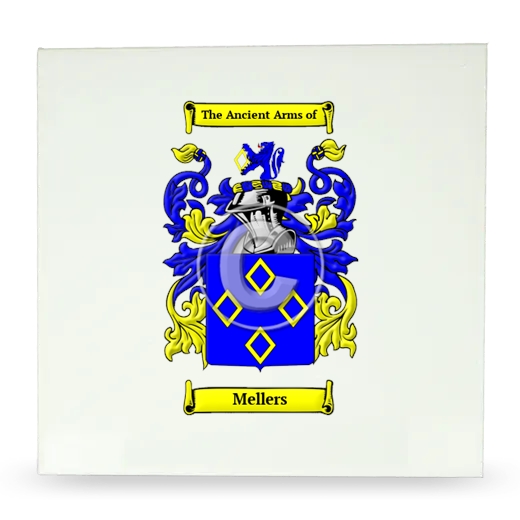 Mellers Large Ceramic Tile with Coat of Arms