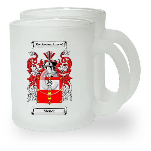 Menor Pair of Frosted Glass Mugs