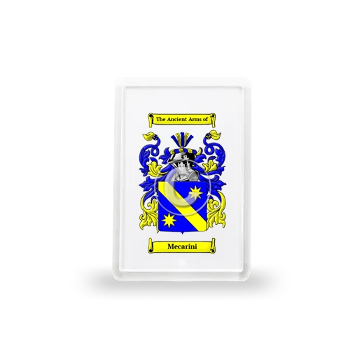 Mecarini Coat of Arms Magnet