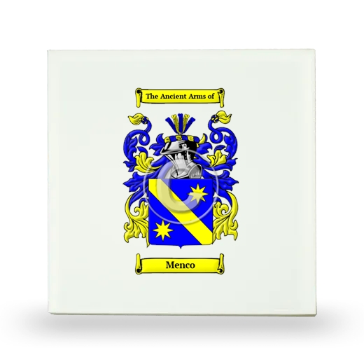 Menco Small Ceramic Tile with Coat of Arms