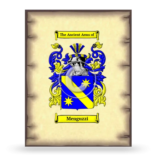 Menguzzi Coat of Arms Print