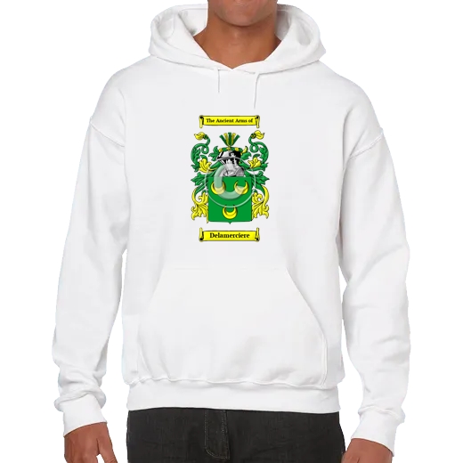 Delamerciere Unisex Coat of Arms Hooded Sweatshirt