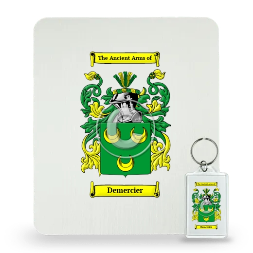 Demercier Mouse Pad and Keychain Combo Package