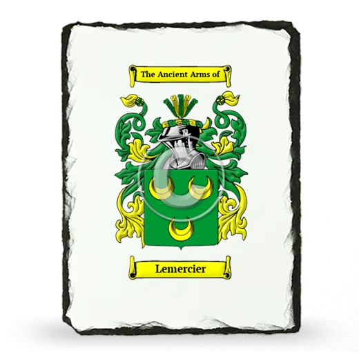 Lemercier Coat of Arms Slate