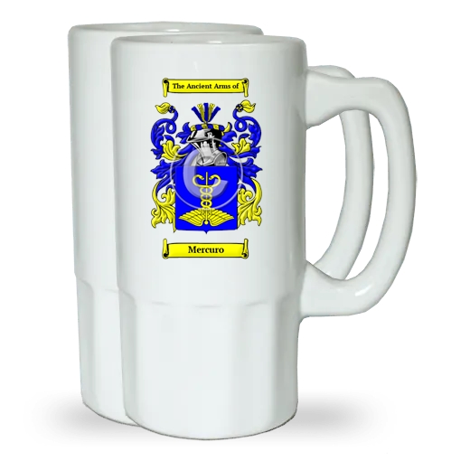 Mercuro Pair of Beer Steins