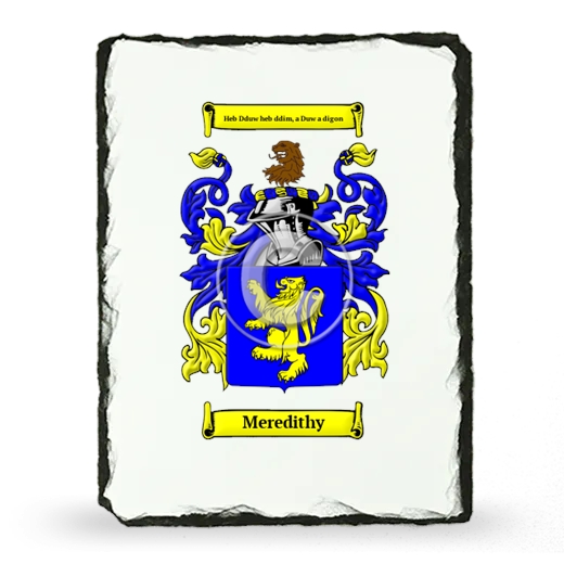 Meredithy Coat of Arms Slate