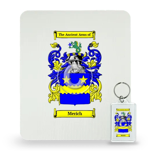 Merich Mouse Pad and Keychain Combo Package