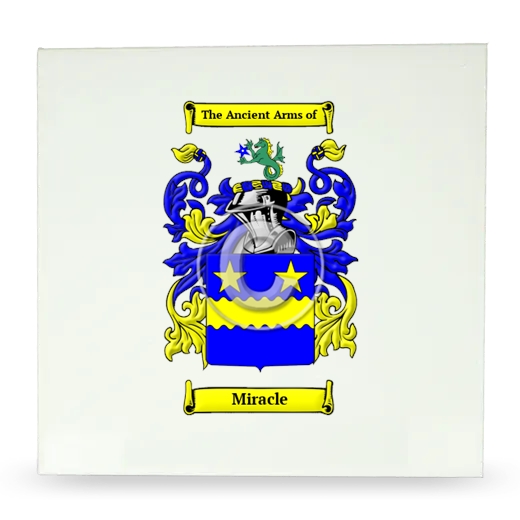 Miracle Large Ceramic Tile with Coat of Arms